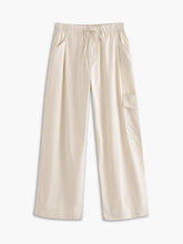 Drawstring Cargo Parachute Pants